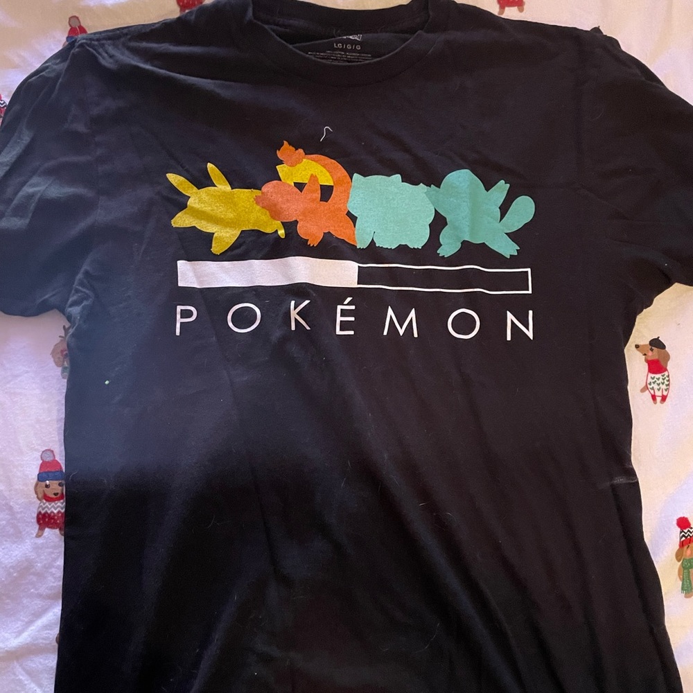 Large Pokémon kanto starters shirt